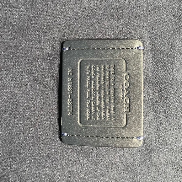 Coach Rexy Purse Highline Tote With Carriage in Blue Bag Rainbow Glitter Logo - Picture 11 of 13